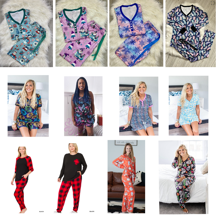 $5 OFF Designer PJ 2pc Sets in Full Length &amp; Short Sets 💜