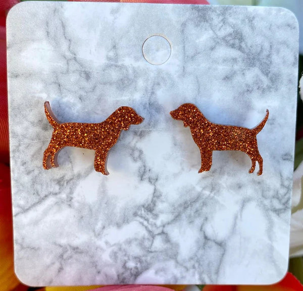 9925 Dog EARRINGS - Stud  HQ-3ADD ON