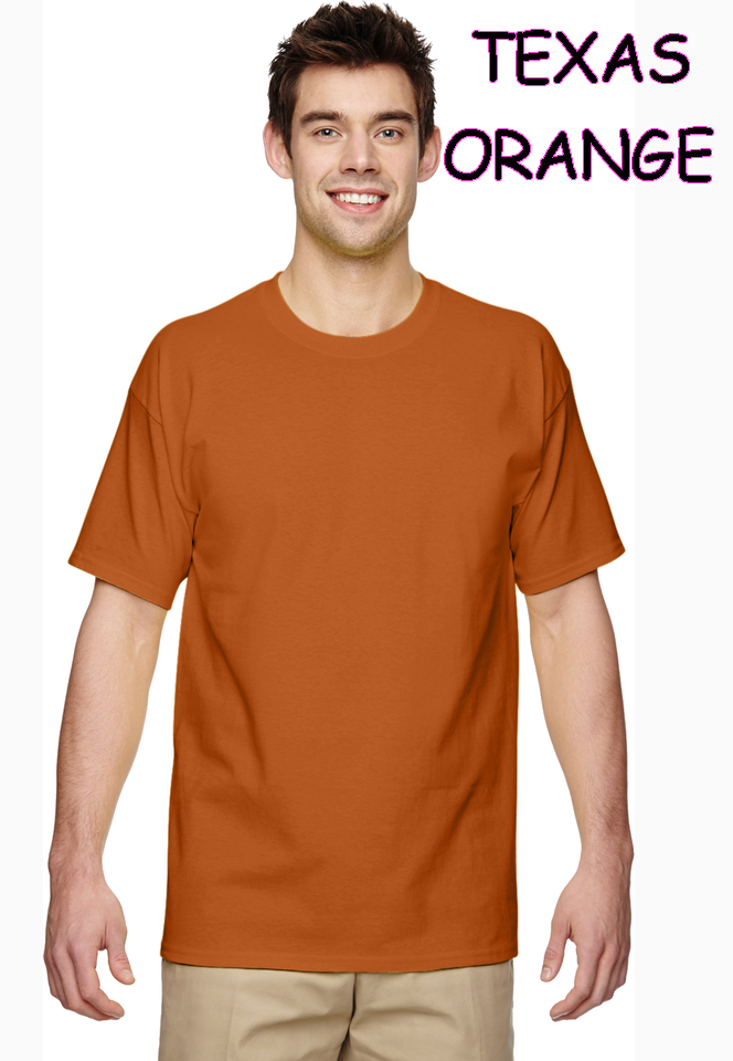 20406 1/4S Gildan Unisex PREM T in TEXAS ORANGE HQ-Q7 G