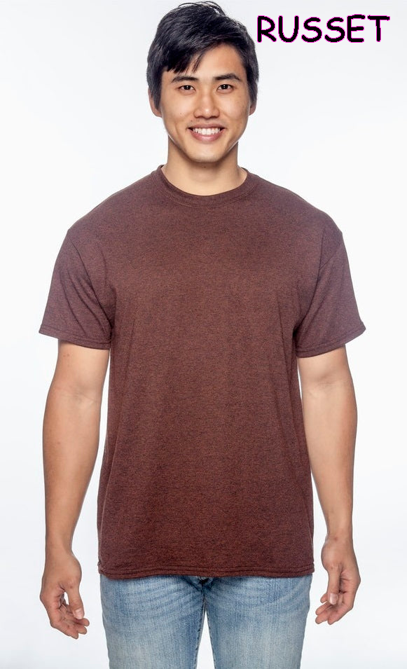 20410 1/4S Gildan Unisex PREM T in RUSSET HQ-Q12 G