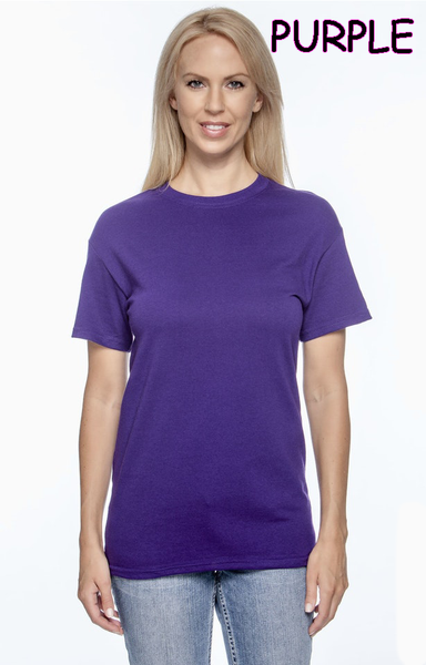 20412 1/4S Gildan Unisex PREM T in PURPLE HQ-Q14 G