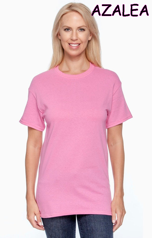 20415 1/4S Gildan Unisex PREM T in AZALEA HQ-Q18 G
