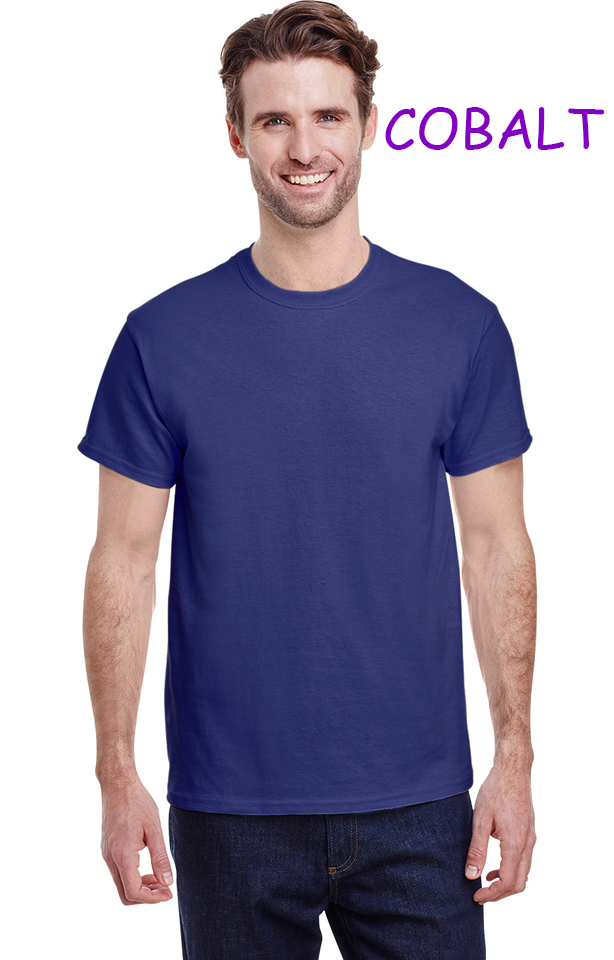 20430 1/4S Gildan Unisex PREM T in COBALT HQ-Q37C G