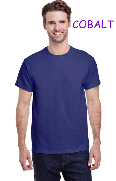 20430 1/4S Gildan Unisex PREM T in COBALT HQ-Q37C G