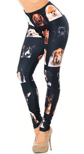 2319 Puppy Faces PREM LEGGINGS HQ-K24C