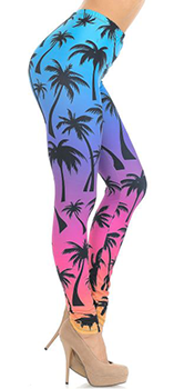 2517 Ombre Palms PREM LEGGINGS HQ-B3B