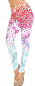 2527 Ombre Mandala PREM LEGGINGS HQ-A26C