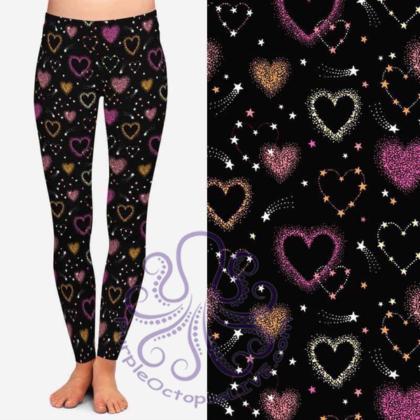278 Hearts & Stars DESIGNER LEGGINGS HQ-BBOK