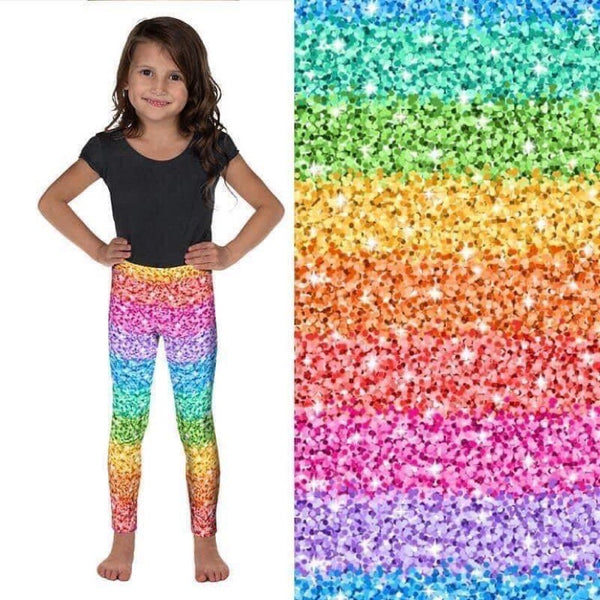 405BB Rainbow Sparkle DESIGNER LEGGINGS HQ-BBOK