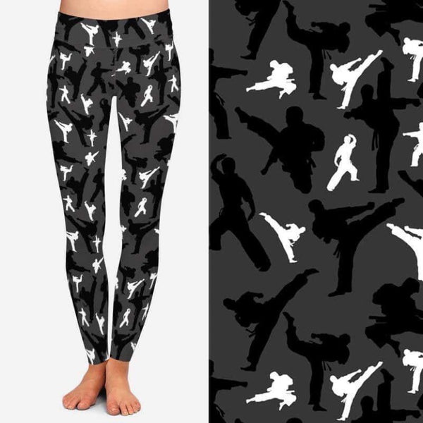 413BB Karate Moves DESIGNER LEGGINGS HQ-BBOK