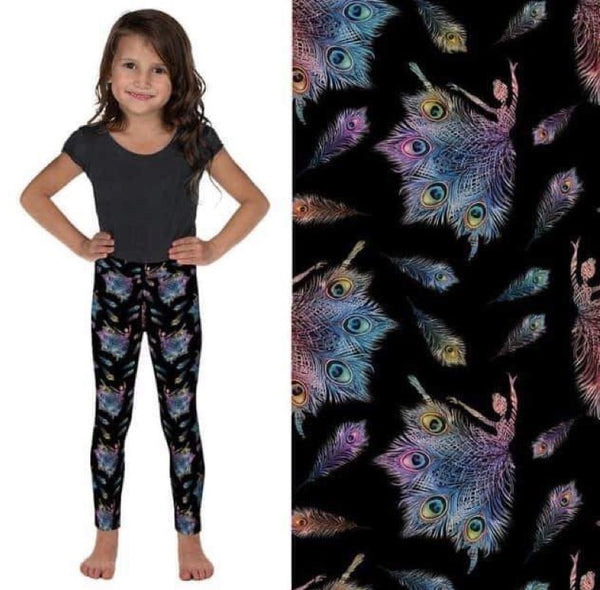 416BB Peacock Ballerina DESIGNER LEGGINGS HQ-BBOK