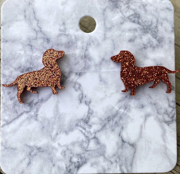 9925 Dog EARRINGS - Stud  HQ-3ADD ON