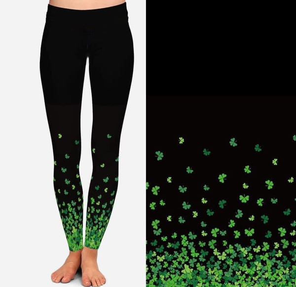 6049 Falling Clovers DESIGNER LEGGINGS HQ-BBOK WAS D5