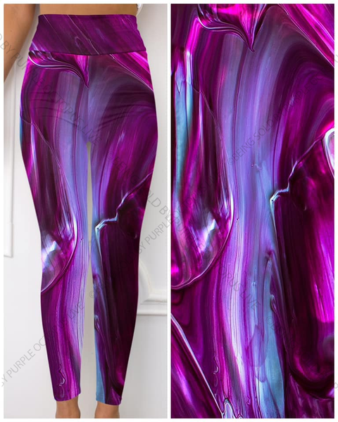 631 Splash Purple DESIGNER LEGGINGS HQ-G22T