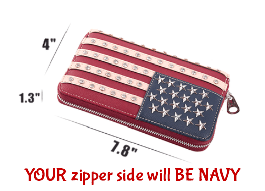 6891 MTW Pride Of America Wristlet Wallet HQ-N156