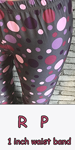 7046 Purple Polka DESIGNER LEGGINGS NOT YOGA HQ-P19