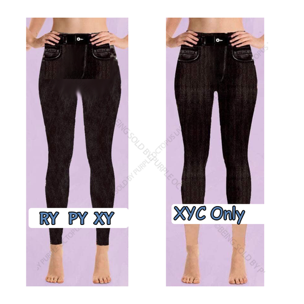 7169 DK Denim Look DESIGNER LEGGINGS or CAPRI HQ-N64C