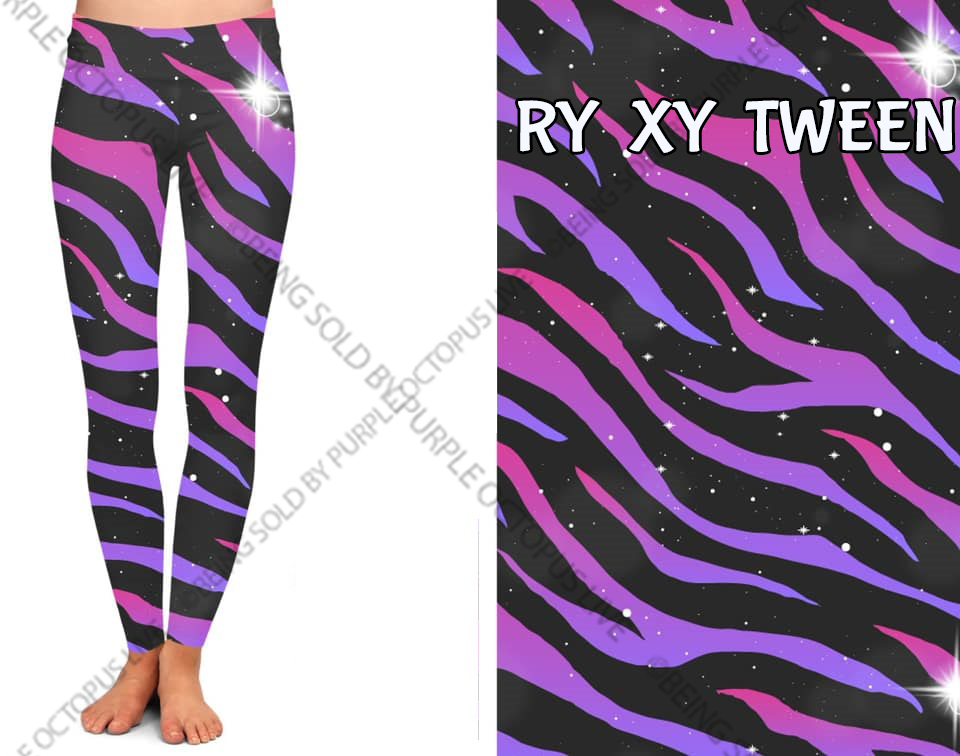 7173 Zebra Sparkles DESIGNER LEGGINGS HQ-G24C