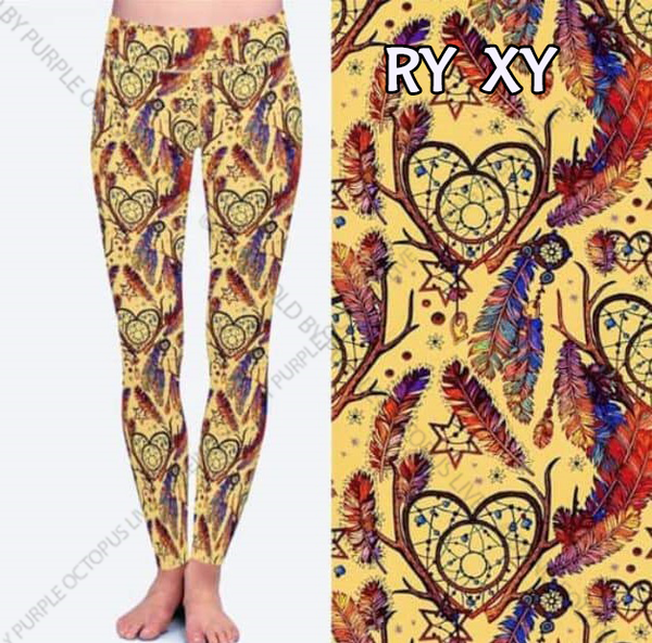 7185 Forest Dream Catcher DESIGNER LEGGINGS HQ-HA16B G