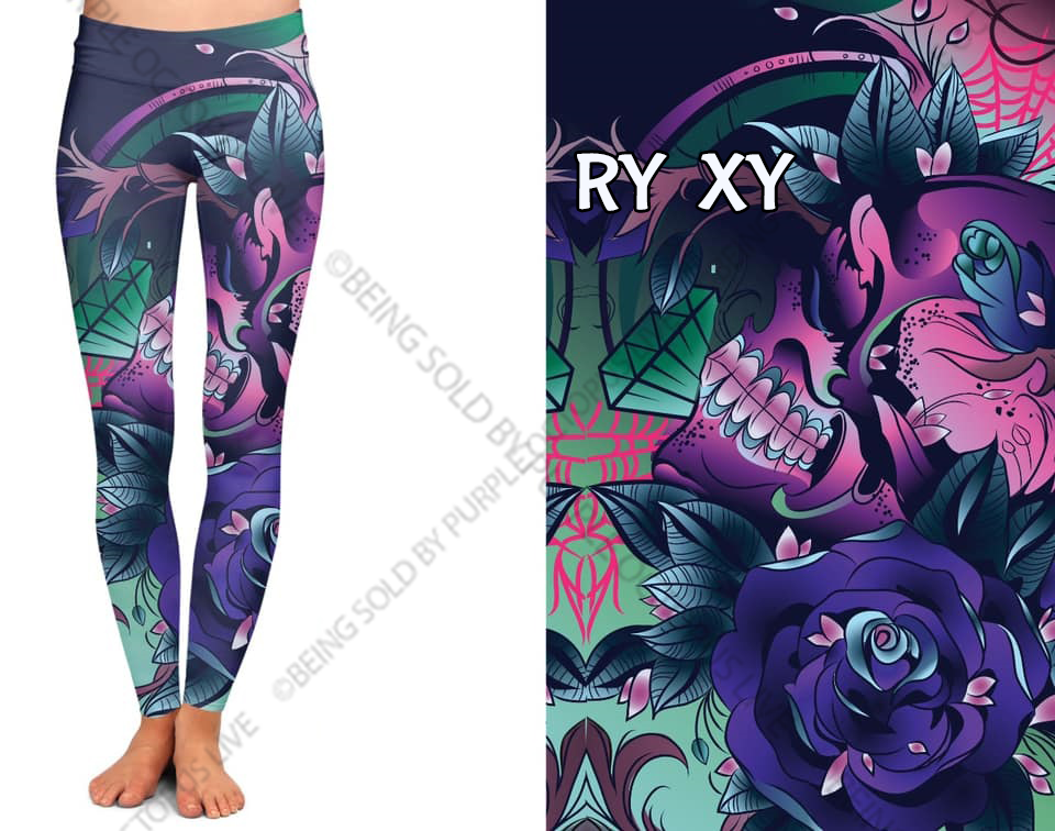 7187 Jungle Vibrance DESIGNER LEGGINGS HQ-G38B