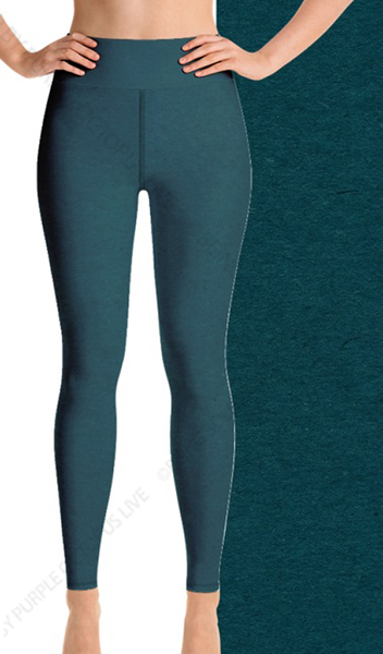 7227 Dk Teal Heather DESIGNER LEGGINGS HQ-N134B G