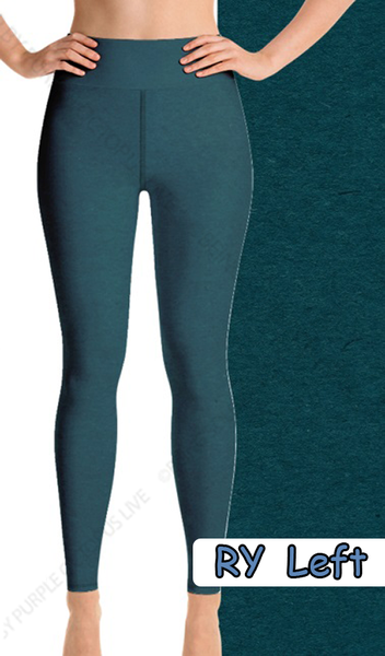 7227 Dk Teal Heather DESIGNER LEGGINGS HQ-N134B G