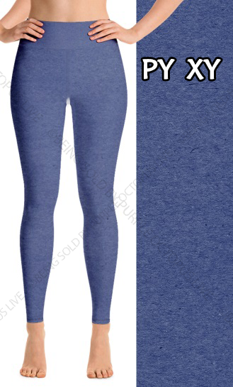 7229 Blue Heather DESIGNER LEGGINGS HQ-HA48B G