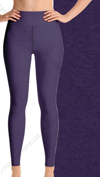 7231 Dk Purple Heather DESIGNER LEGGINGS HQ-N19B G