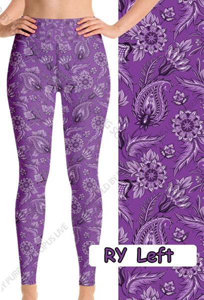 7234 Purple Bandana DESIGNER LEGGINGS HQ-PBB SO G
