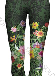 7243 Snake Floral DESIGNER LEGGINGS HQ-BBOK