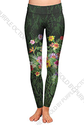7243 Snake Floral DESIGNER LEGGINGS HQ-BBOK