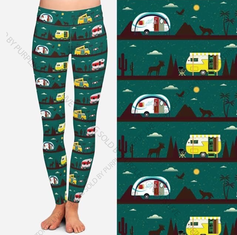 7430 Camping FilmStrip DESIGNER LEGGINGS HQ-BBOK