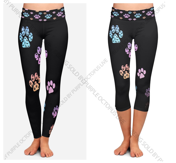 7466 Puppy Tracks DESIGNER LEGGINGS HQ-M4B