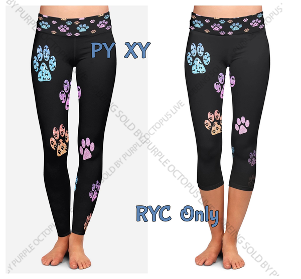 7466 Puppy Tracks DESIGNER LEGGINGS HQ-M4B