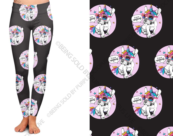 7477 Puppacorn Magic DESIGNER LEGGINGS HQ-K31A
