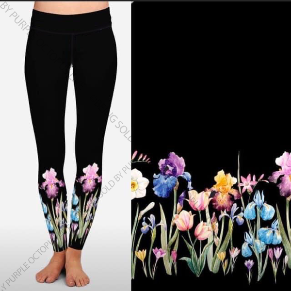 7524 In Full Bloom DESIGNER LEGGINGS HQ-PBB