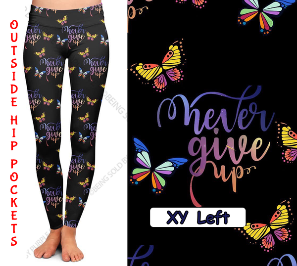 7534 Never Give Up DESIGNER LEGGINGS w PKTS HQ-PBB SO G