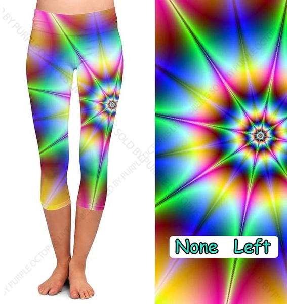 7552 Tie Dye Flare DESIGNER LEGGINGS HQ-PBB SO G