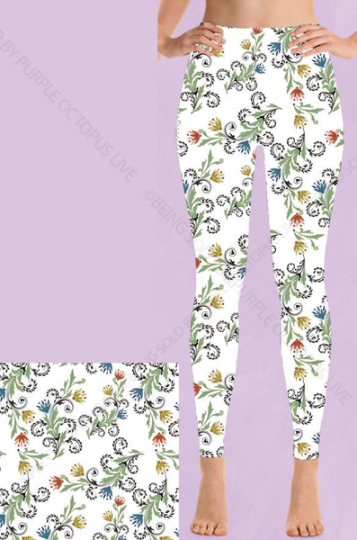 7597 Simple Paisley DESIGNER LEGGINGS HQ-PBB G