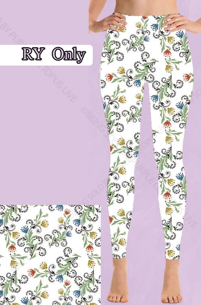 7597 Simple Paisley DESIGNER LEGGINGS HQ-PBB G