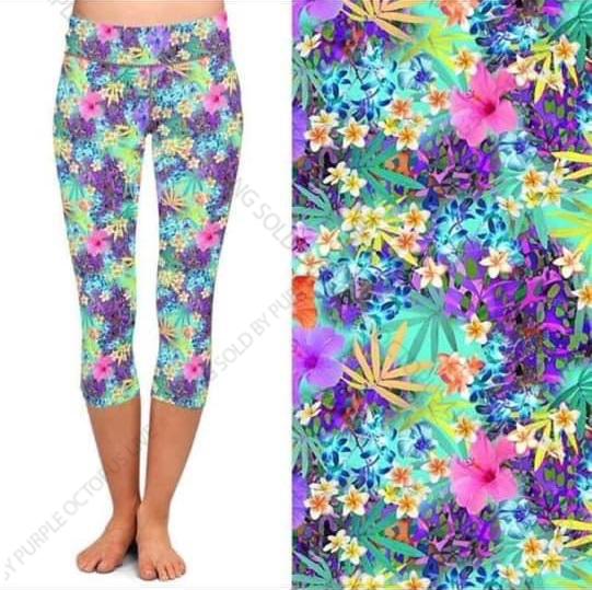 7601 Tropic Paradise DESIGNER LEGGINGS HQ-PBB