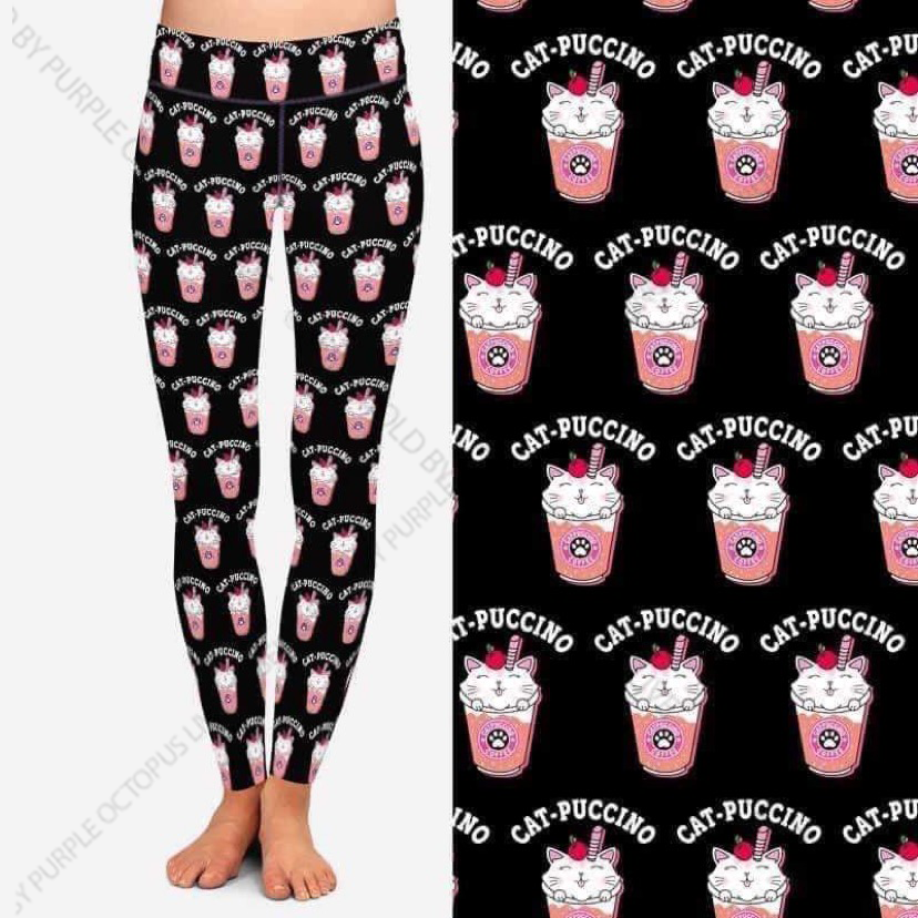 7707 Catpuccino DESIGNER LEGGINGS HQ-AA5A G