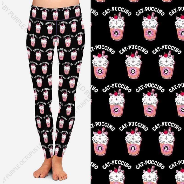 7707 Catpuccino DESIGNER LEGGINGS HQ-AA5A G
