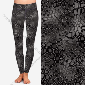 7709 Black Snaked DESIGNER LEGGINGS HQ-N107T G