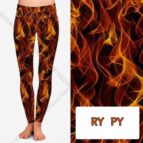 7711 Flames DESIGNER LEGGINGS HQ-N116T