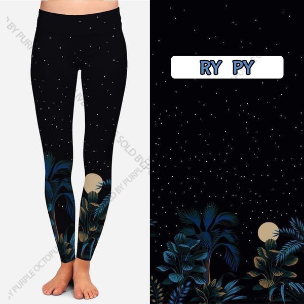 7719 Night Sky DESIGNER LEGGINGS HQ-AA7A