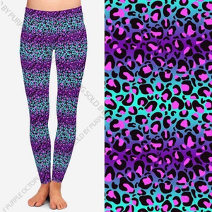 7724 Cheetah Ombre DESIGNER LEGGINGS HQ-D33T G