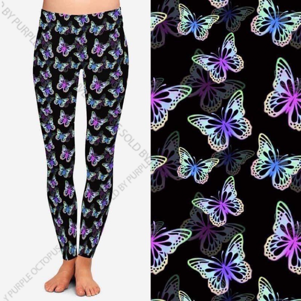 7725 More Mini Butterflies DESIGNER LEGGINGS HQ-A33T G