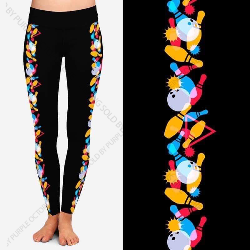 7735 Bowling On The Side DESIGNER LEGGINGS HQ-N72A G