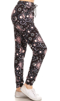 871j Pink Paisley JOGGERS HQ-G4B